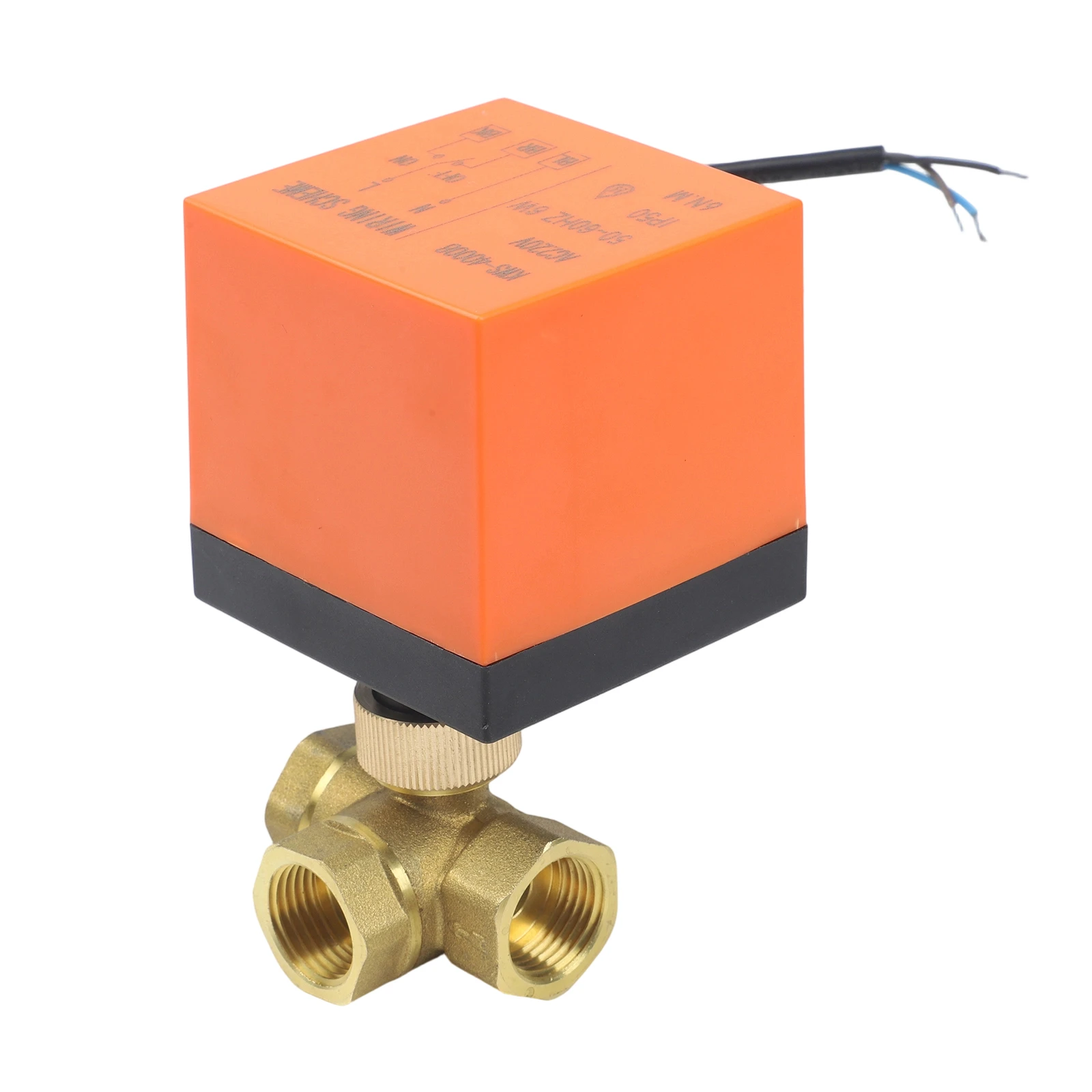 3 Way Solenoid Valve Dispenser Heating Valve Black, Orange AC220V Ball Valve Multi-Application Use Reliable Performance