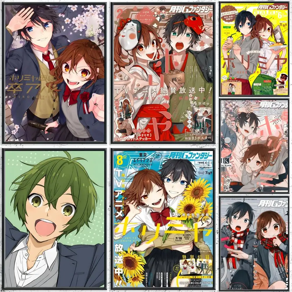 Horimiya Anime Painting Calligraphy HD Canvas Poster Crease Free Waterproof All Space Wall Decor