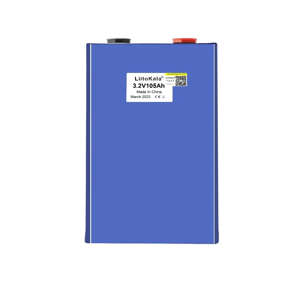 Liitokala 3.2v 105ah lifepo4 bateria 3c 300a descarga para diy 12v 24v elétrico rv carro de golfe ao ar livre energia solar recarregável