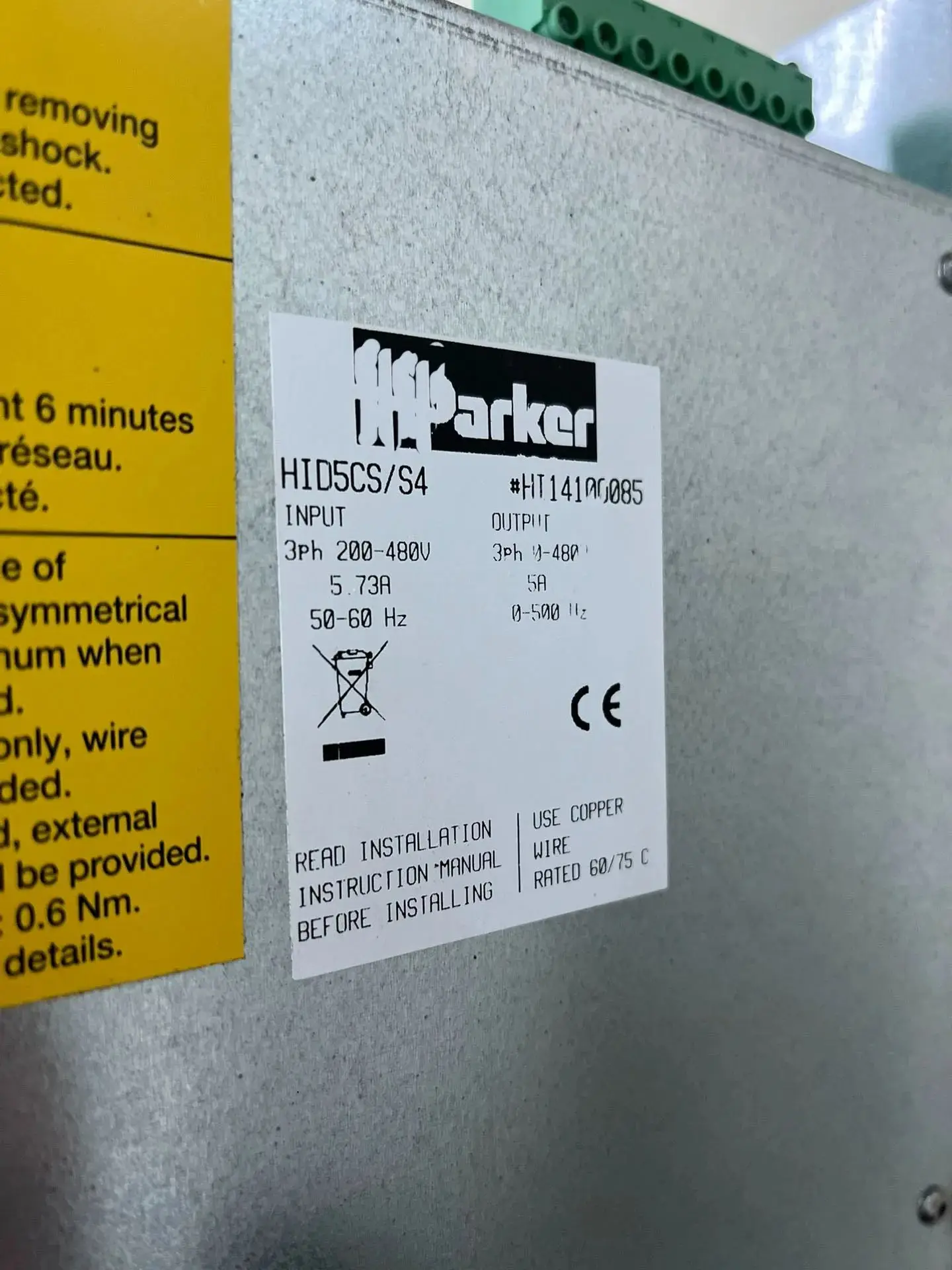 HID5CS/S4 Servo Drive for Parker