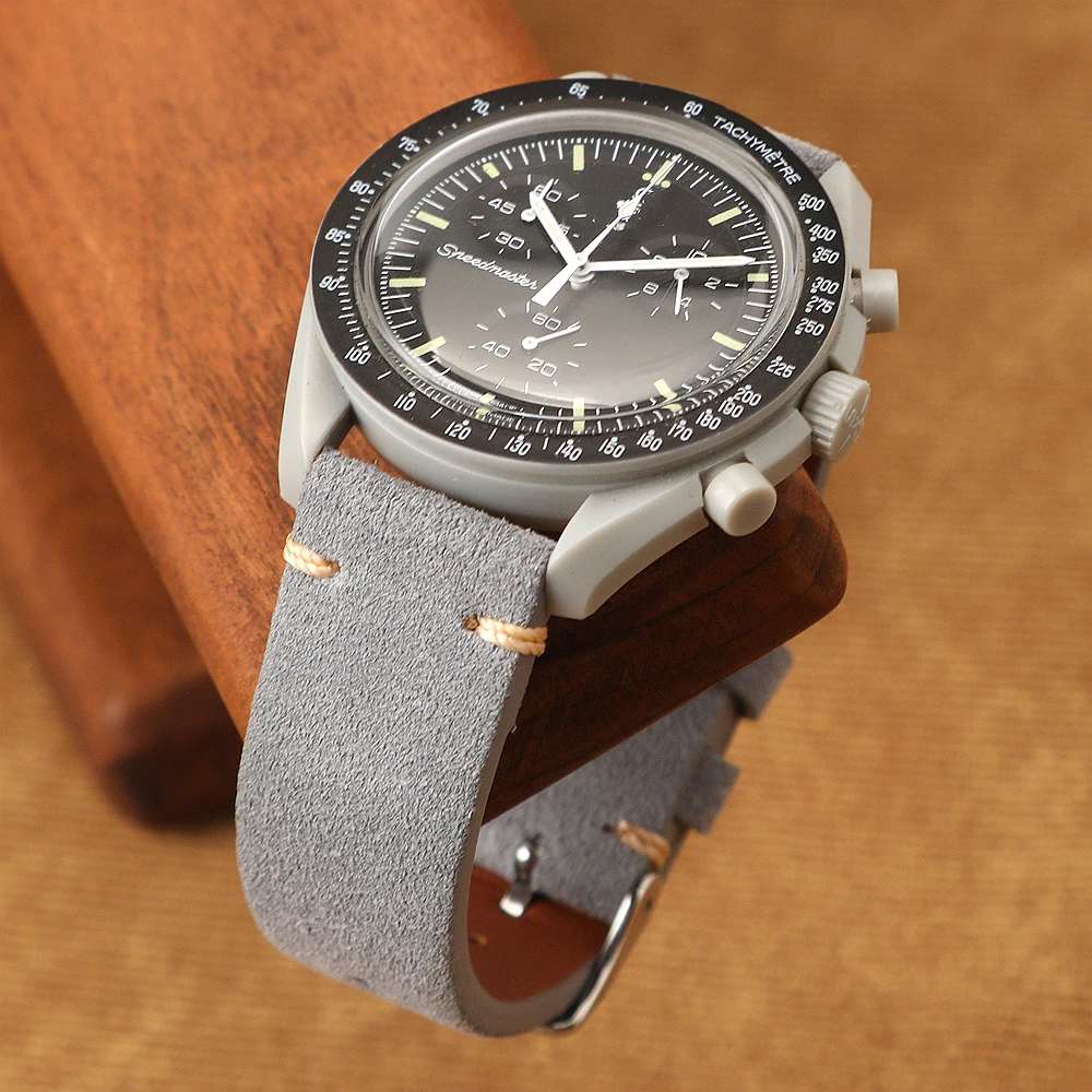 Pulseira de relógio de couro de camurça de liberação rápida de grau premium pulseiras de couro clássico vintage 18mm 19mm 20mm 21mm 22mm 24mm