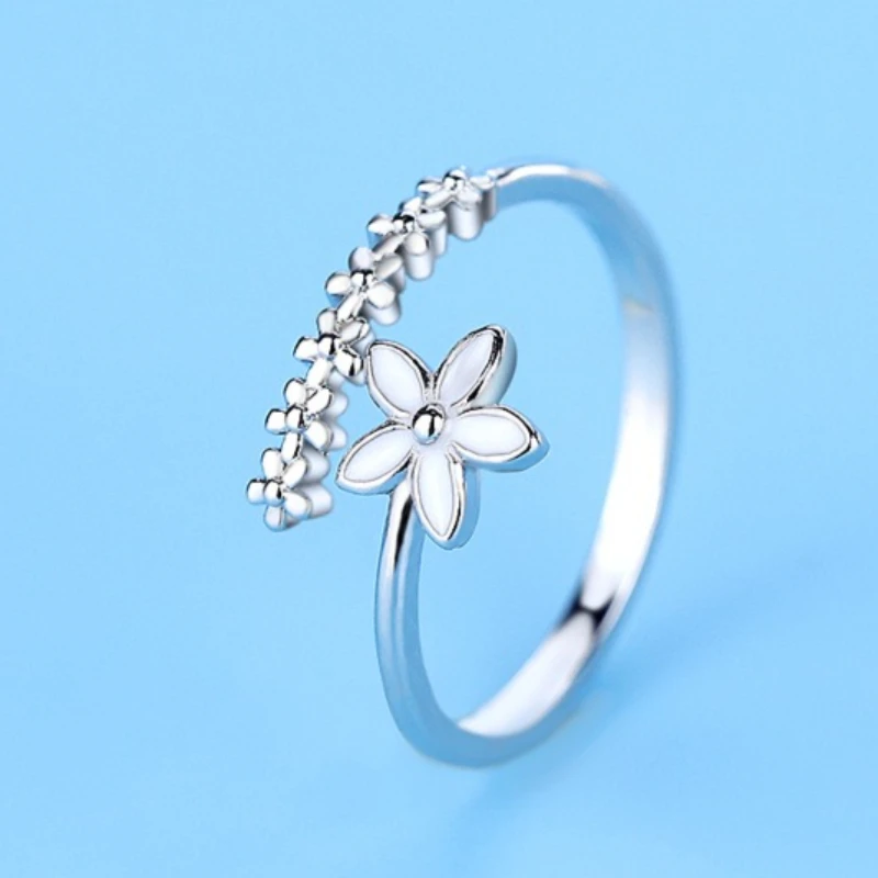 Unisex 925 Sterling Silver Adjustable Simplicity Fashion Ring