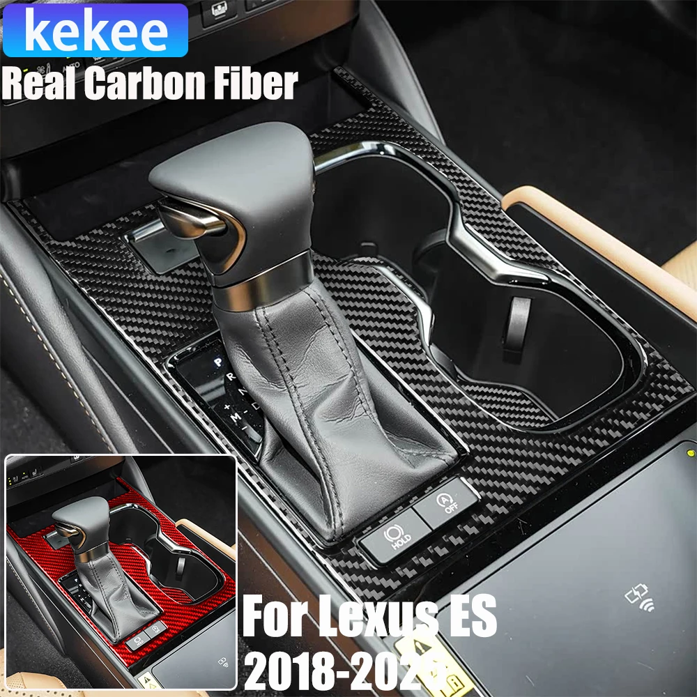 

Real Carbon Fiber Car Accessories Gear Shift Trim Soft Sticker For Lexus ES200/250/260/300h/350 2018 19 20 21 22 23 24 2025