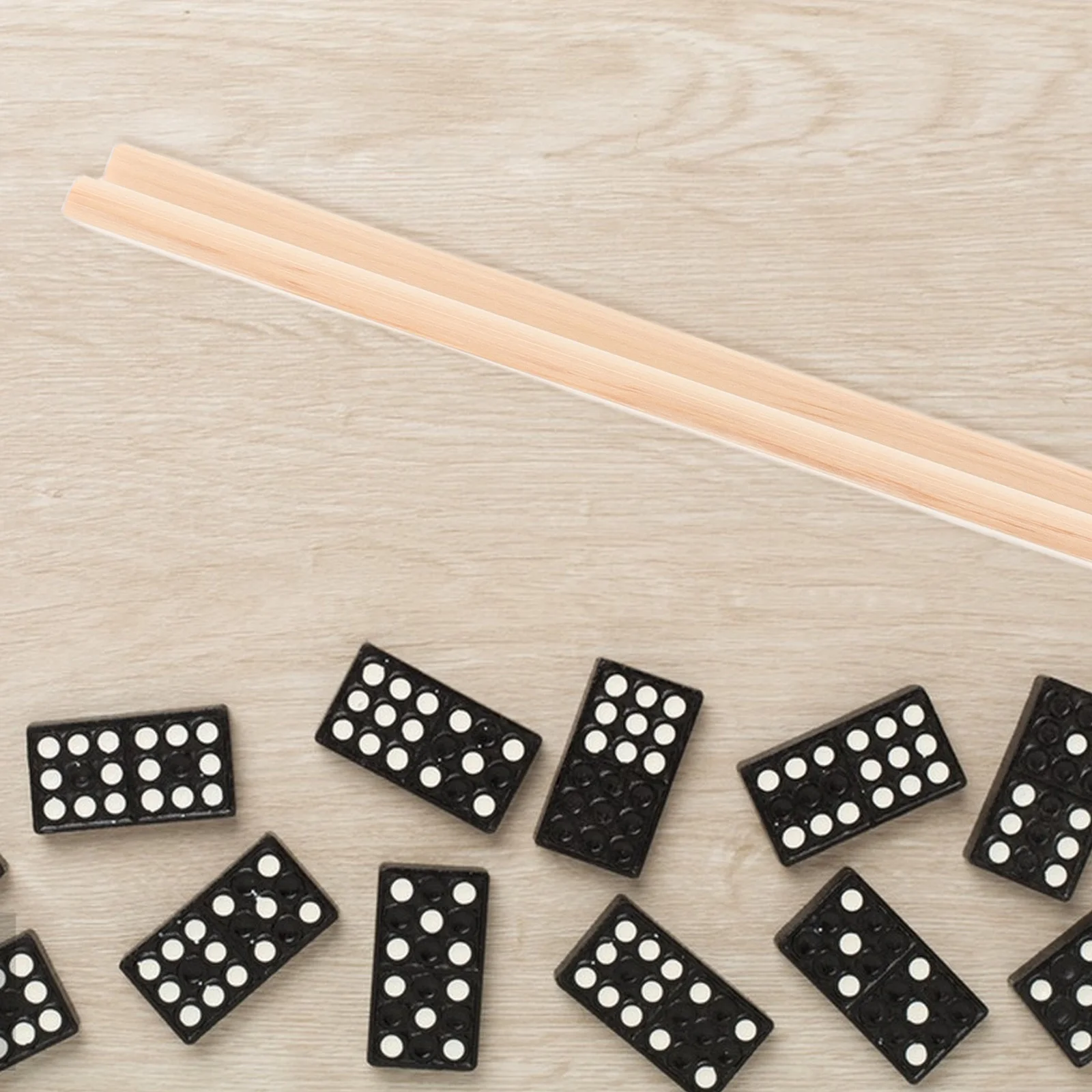 

4Pcs Unfinished Wooden Domino Holders Single Row Trays for Domino Mahjong Mexican Train Game Accessories 36cm Tile Display Rack