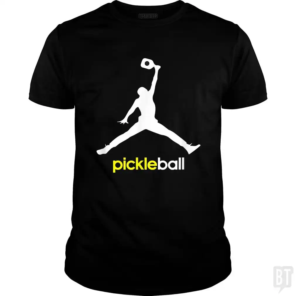 Funny Pickleball Fashion Top tee T Shirt Short Sleeve Cotton Men's Crew Neck Printed Tee
