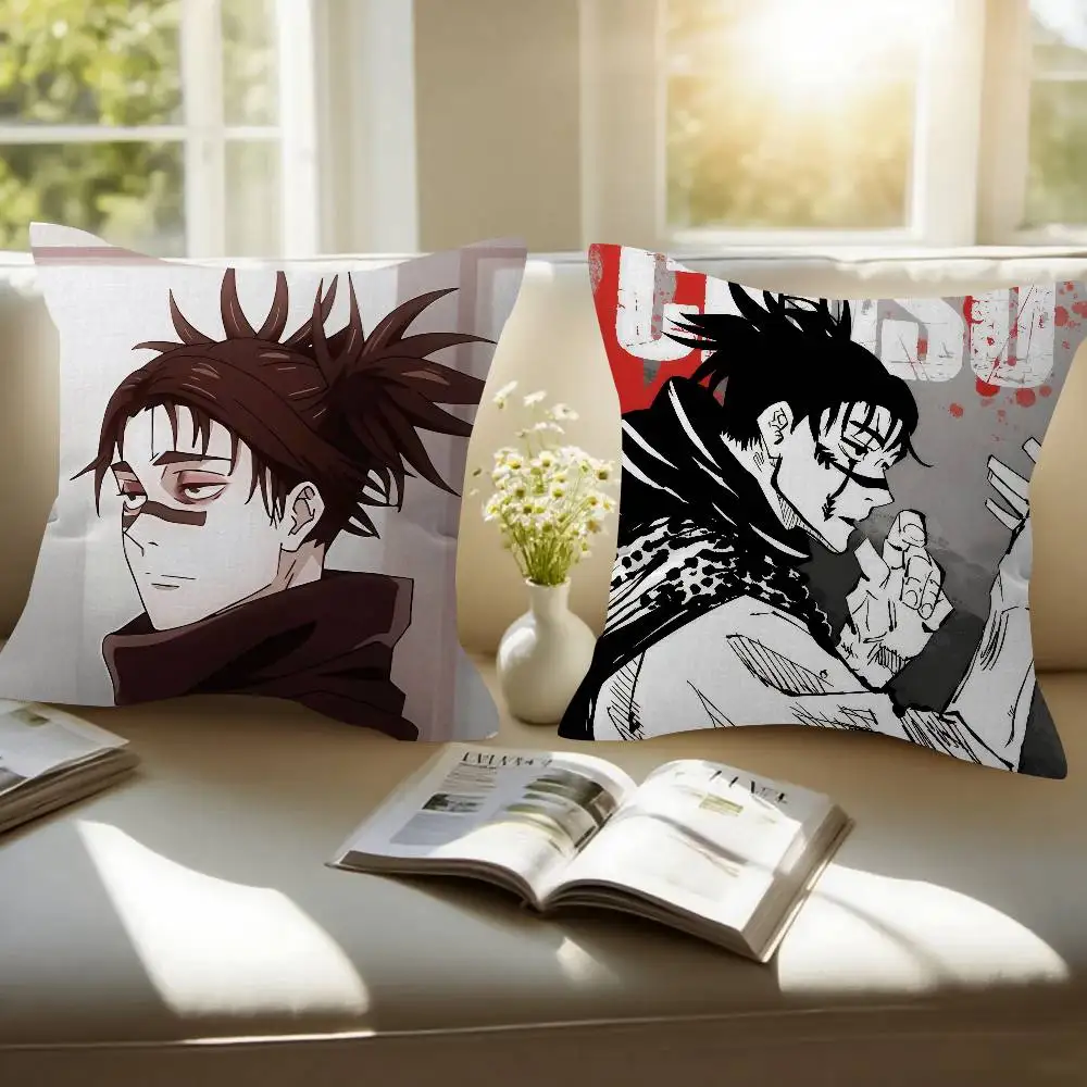 Japan C-Choso Jujutsu Kaisen Anime   Cushion Cover Car Throw Pillow Case For Sofa Car Christmas Gift 40x40cm 45x45cm