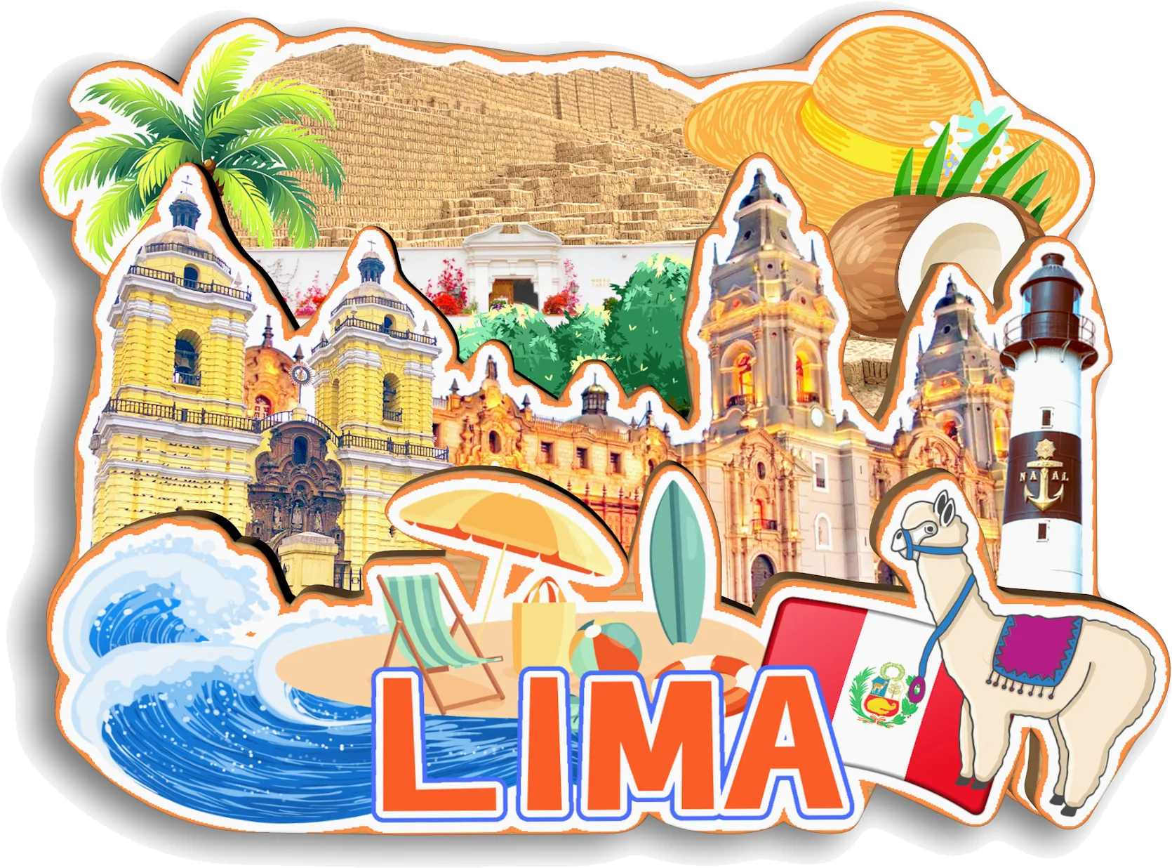 ليما ماتشو بيتشو كوسكو بيرو مغناطيس الثلاجة هدية تذكارية للسفر مصنوعة يدويًا ملصق ثلاجة مزخرف للمنزل #3