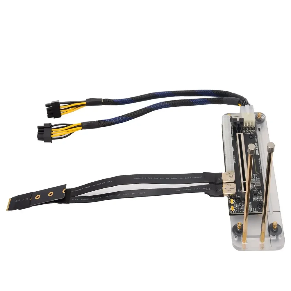 EGPU بطاقة الرسومات الخارجية للكمبيوتر المحمول بناء M.2 مفتاح M EGPU دعامة حامل PCIe3.0 X4 كابل الناهض متوافق مع Win10 GTX 1060ti