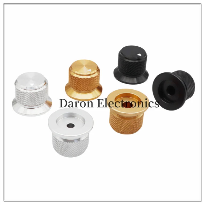 All-aluminum solid knob cap, 25*19 round hole, 6mm/4mm rotating adjustment cap for household appliances/instruments and meters