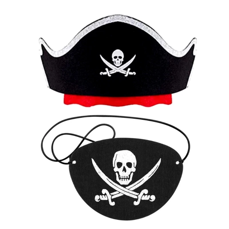 

Pirate Headband Eye Patches Halloween Party Hairband Gothics Cosplay Props Hair Dressing Theme Party Wear