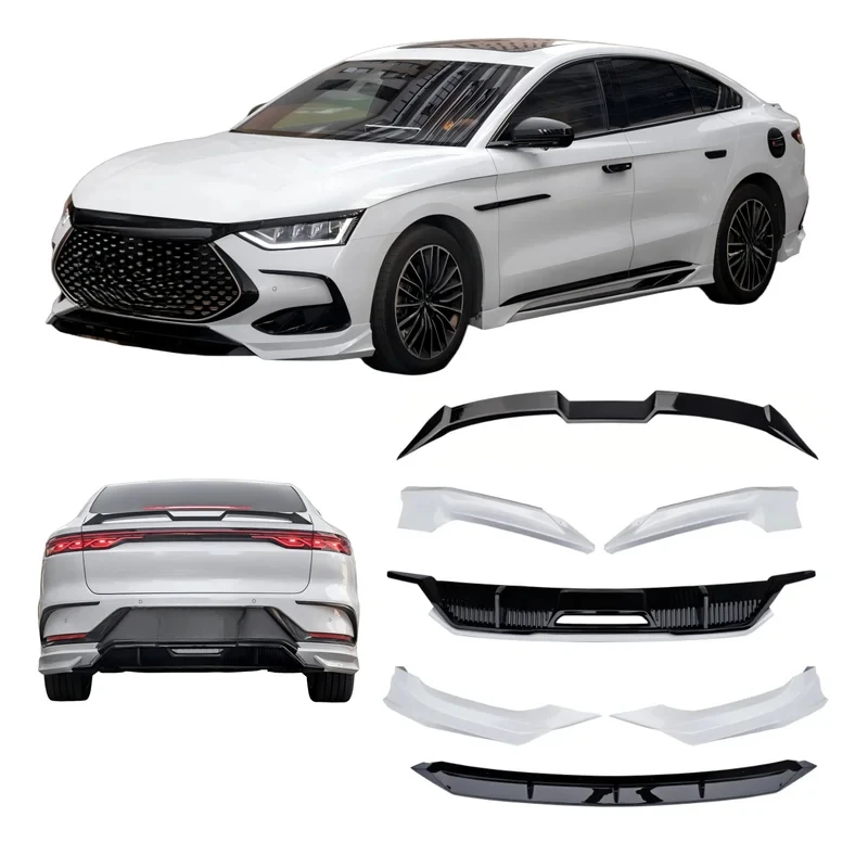 

High-quality Bodykit Han Front and Rear Bumper Factory Spoiler Glossy Black Car Accessories