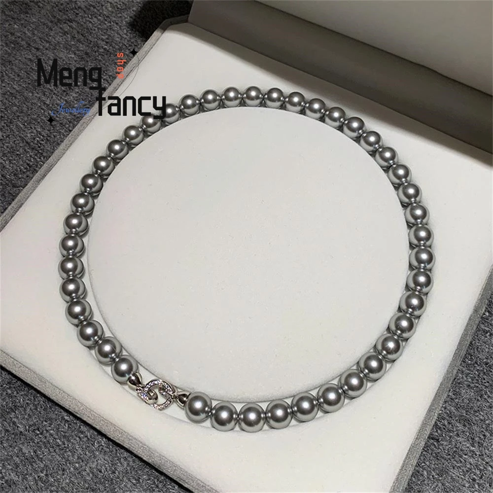 Natural Freshwater Pearl Necklace Simple Exquisite Elegant Luxury Fashion Fine Jewelry Sexy Young Girls High-grade Holiday Gifts