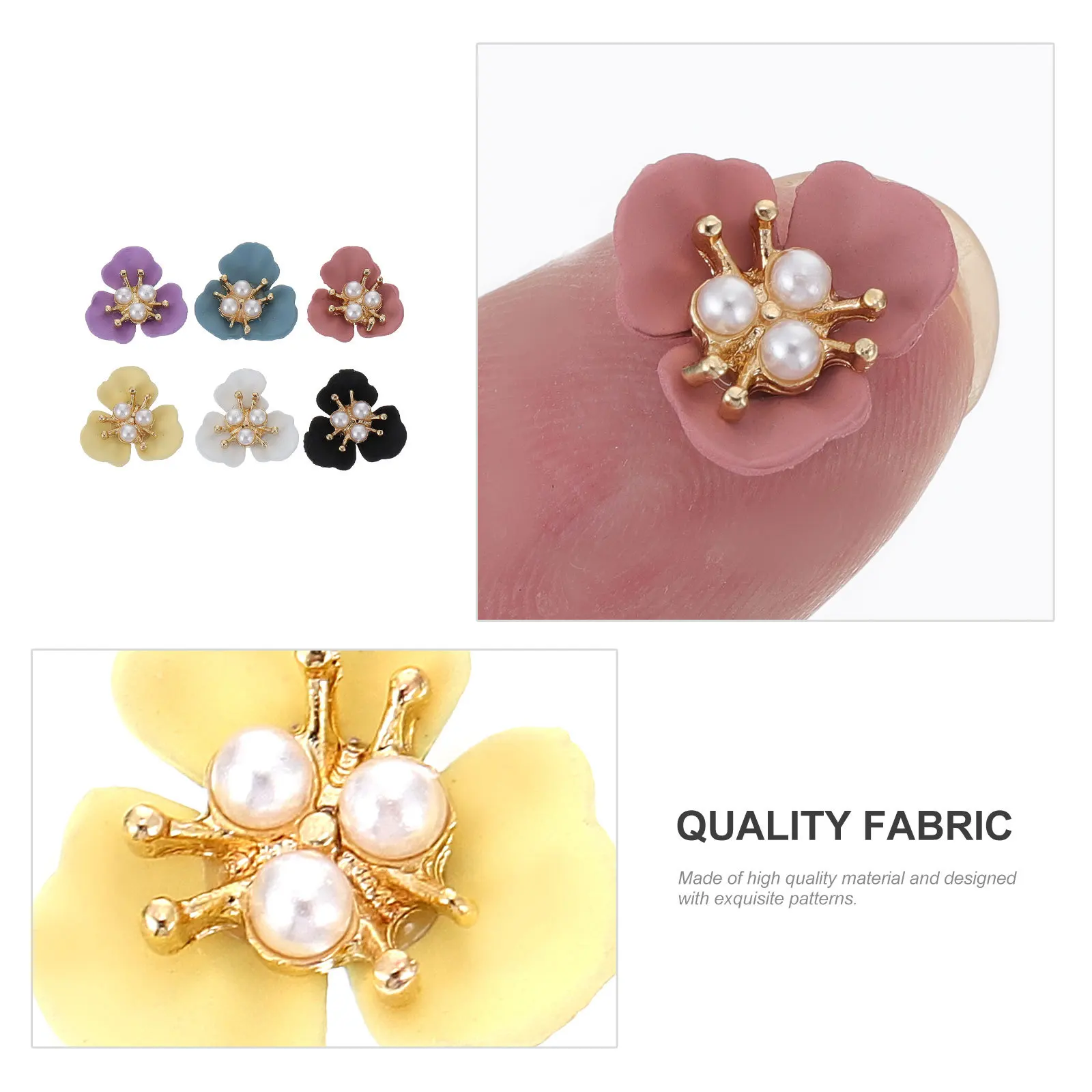 12 pezzi di ciondoli per unghie fai da te fiore perla design gioielli per manicure eleganti decorazioni per nail art forniture per manicure glitterate