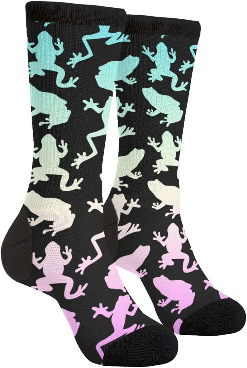 

Забавные классические носки унисекс с лягушками, необычные новинки, повседневные носки Crazy Crew для мужчин и женщин