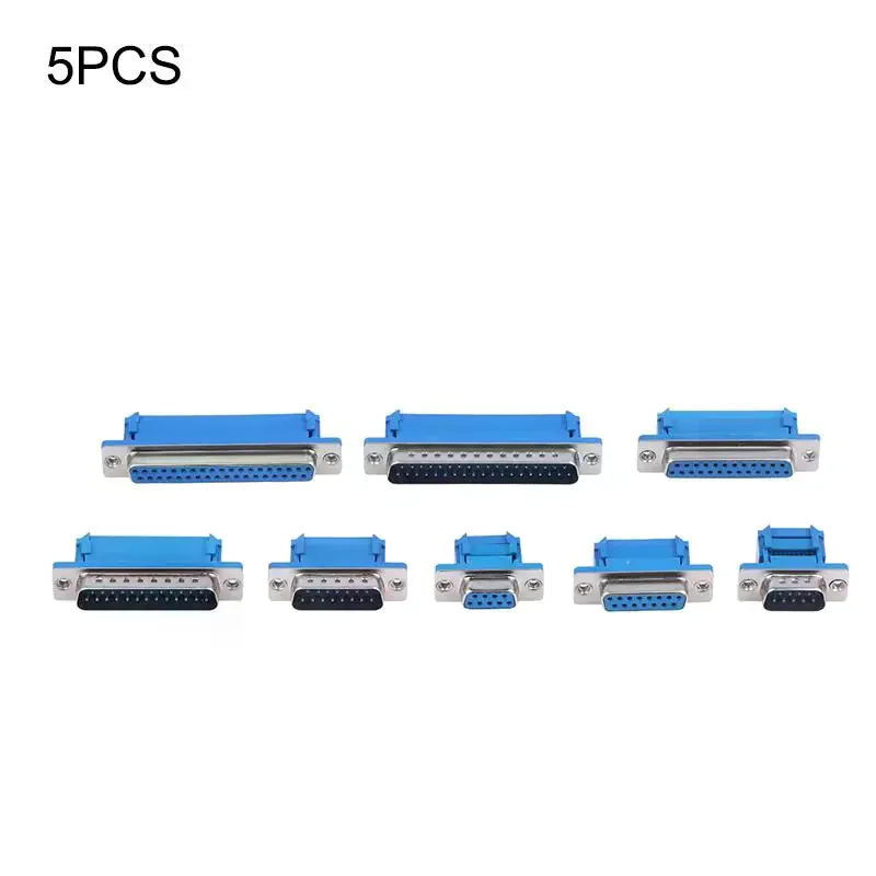5Pcs DIDC Male Female Serial Port Connector Solderless Connectors DB9 RS232 Serial To Terminal Female Male Adapter Connector