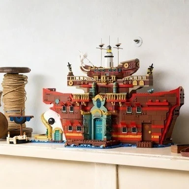 Floating Restaurant Building Blocks Sets 3402pcs Compatible With Legoed Particles Suitable For Christmas Gifts 75640