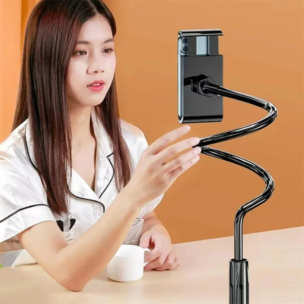 

Flexible 360° Clip Mount Bracket Lazy Phone Holder Flexible Mount Clamp Stand Desktop Universal Phone Holder For Bedroom Kitchen