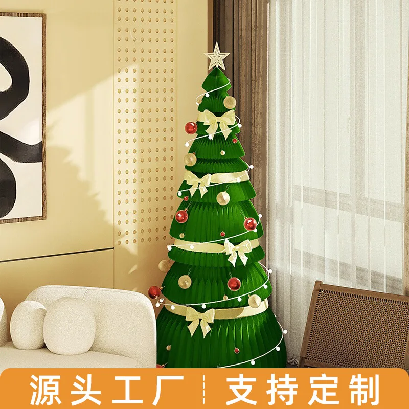 

Folding Christmas Tree Home Hotel Shopping Mall White Christmas Ornament