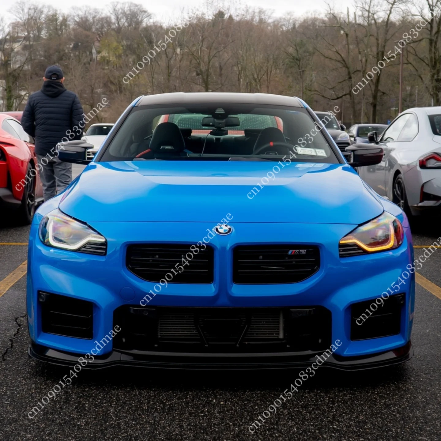 

Max Front Bumper Lip For BMW 2 Series M2 G87 V6 S58 2023-2025 Spoiler Splitter Diffuser Body Kit Protector Cover Accessories ABS