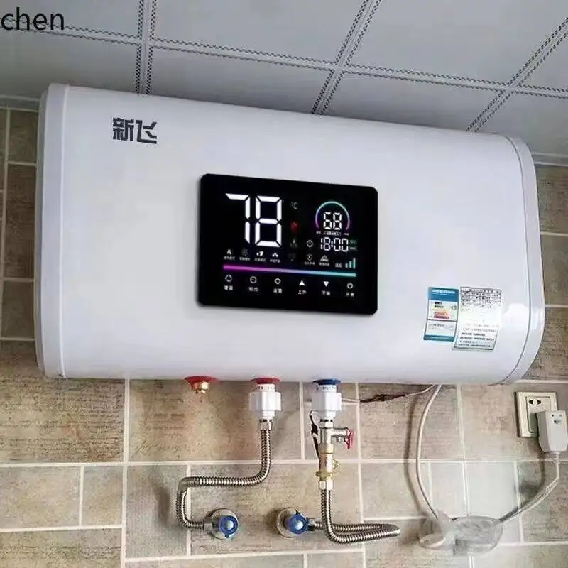 LXC جديد تحلق دلو مسطح سخان المياه الكهربائية المنزلية الحمام حمام تخزين المياه نوع 50 لتر تأجير صغير