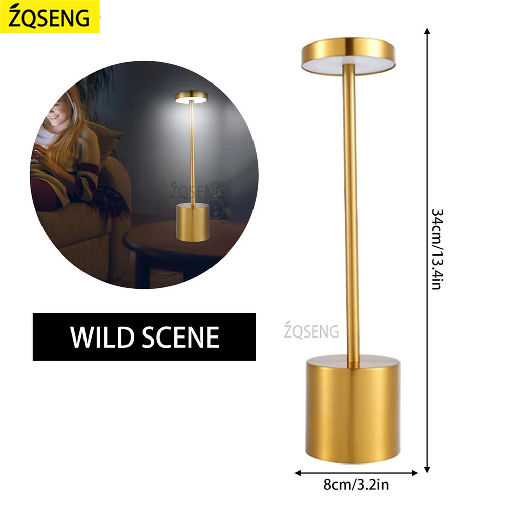 Led Table Lamp Retro Bar Rechargeable Desk Light Room Decor Lampe Camping Luces Bedroom Coffee Decoration Chambre Night Lights