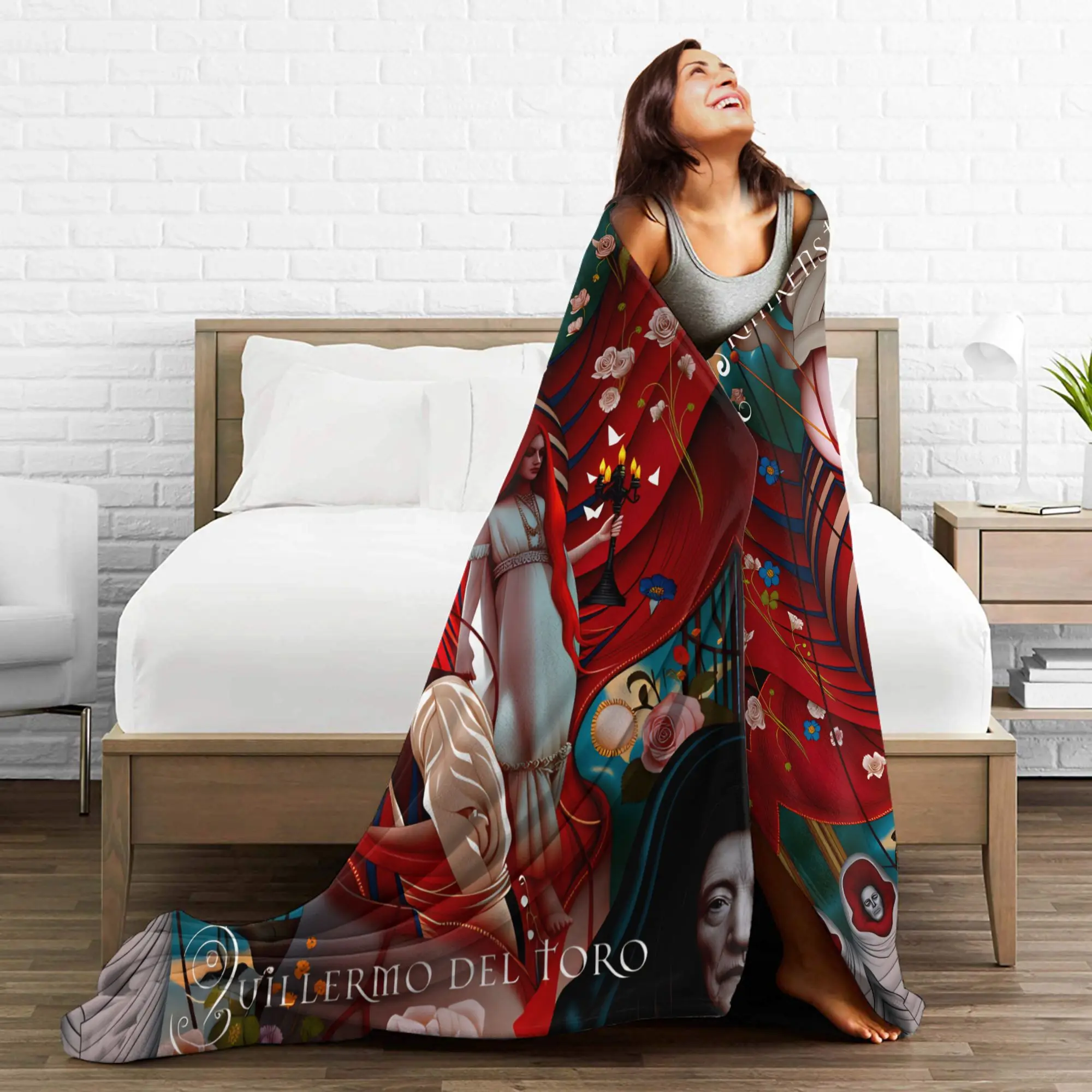 فيلم فرانكنشتاين الوحش الملصقات الفانيلا بطانية دافئة لينة رمي بطانية للخارجية نزهة الجدة المفرش أريكة غطاء سرير #4