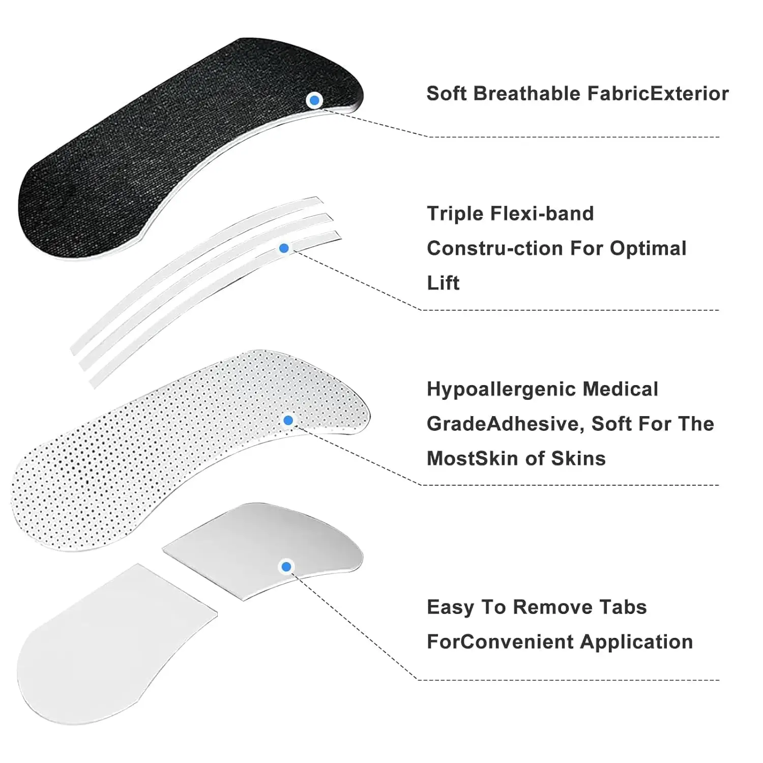 Anti Snoring Nasal Strips for Sleep, Drug-Free Nose Congestion Relief & Better Breathing, Breathable Adhesive Strips to Open Airways, Comfort Fit for Sports, Cold & Snore Relief