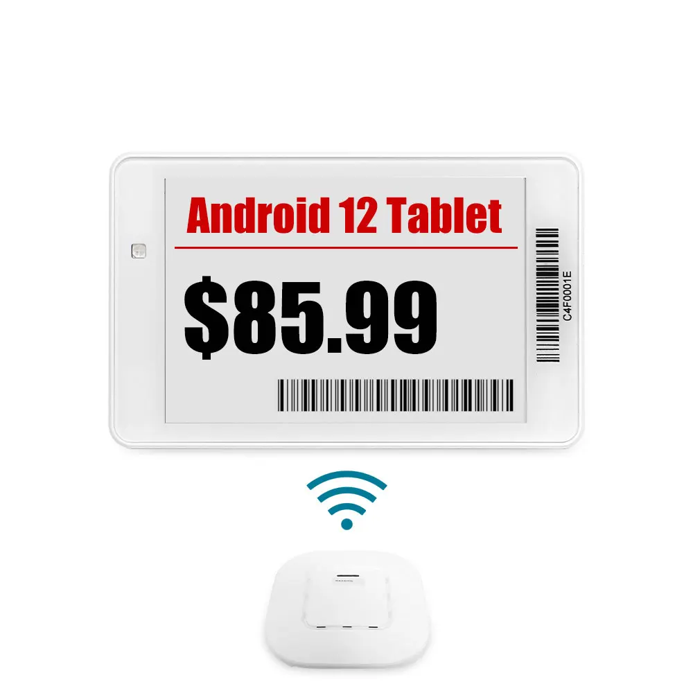 3.5인치 3색 전자잉크 전자종이 ESL 시스템 전자 가격표, 슈퍼마켓 및 대형 매장용