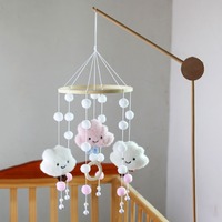 Baby Rattle Toy 0-12Months Wooden Mobile On The Bed Newborn Music Box Bed Bell Hanging Toys Holder Bracket Infant Crib Girl Toys