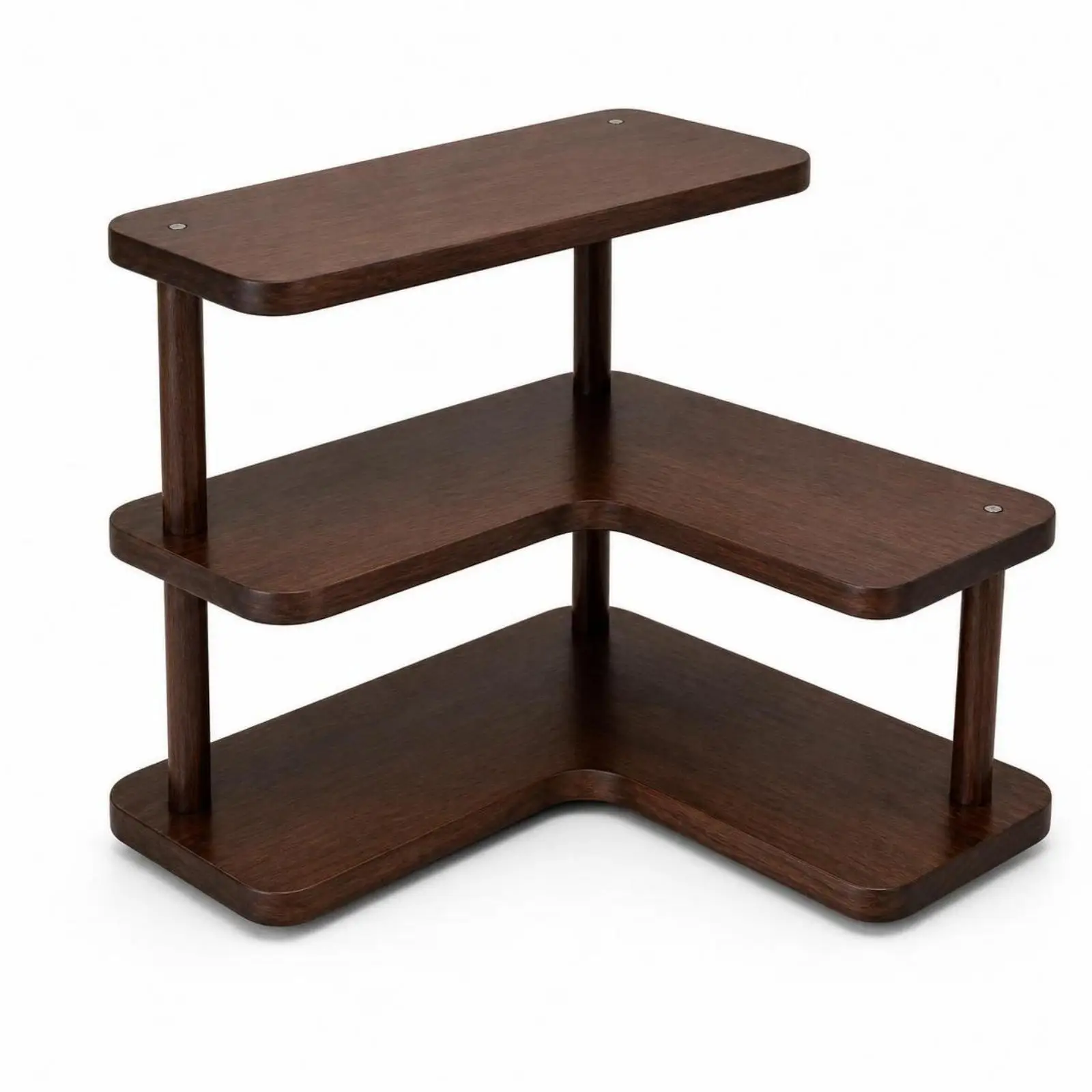3-Tier Corner Shelf Freestanding Furniture Versatile for Desk, Kitchen Counter