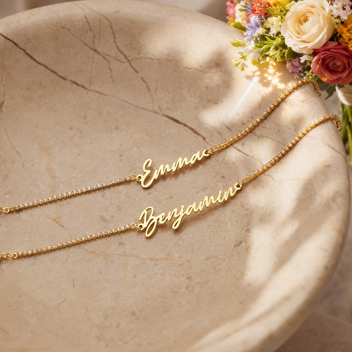 Personalized Custom Name Bling Zircon Chain Bracelet for Women Kid Stainless Steel Customized Name Bracelet Couples Jewelry Gift - view 6