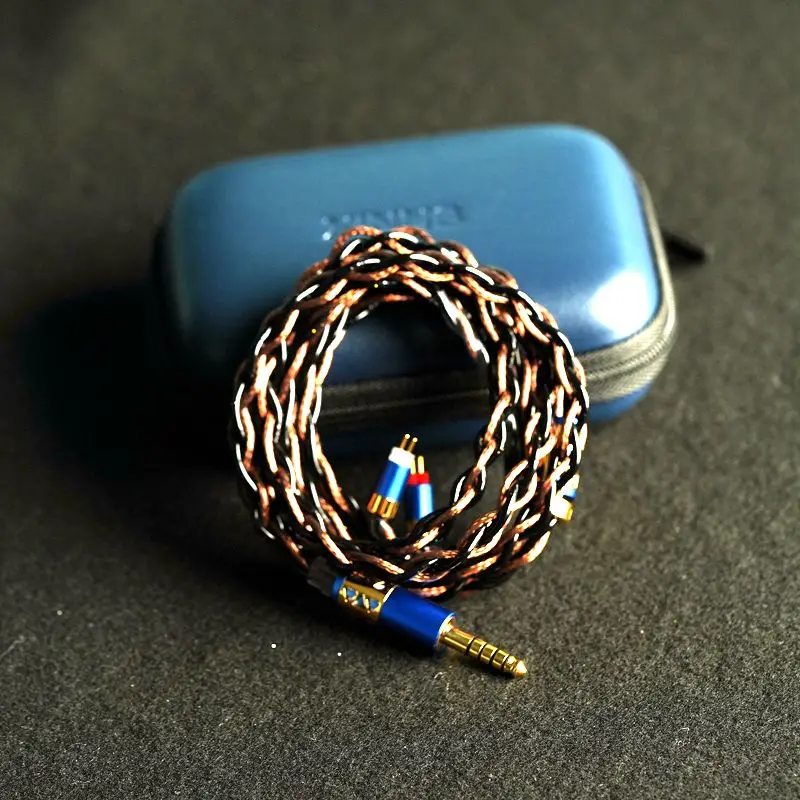 XINHS Neues Flaggschiff P12 4-Core Night Trail Furukawa Kupfer HIFI Kopfhörer-Upgrade-Kabel, Hochreines 6N OCC, Geeignet für MMCX/0. – Detail 9