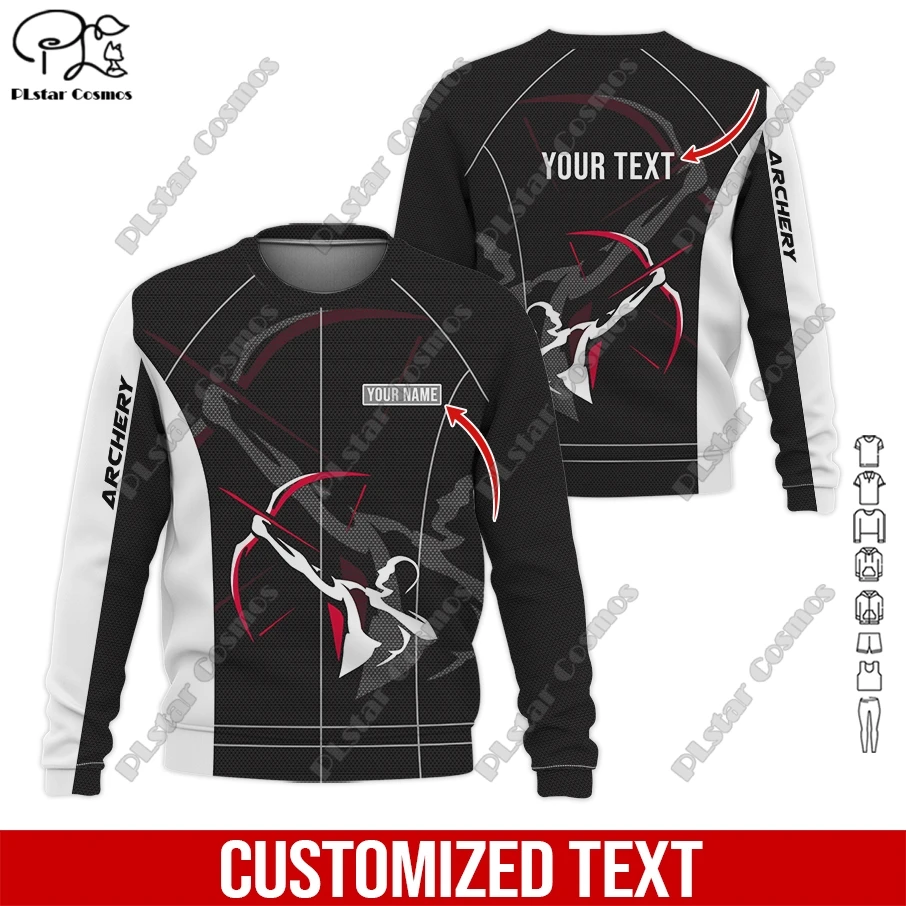 PLstar Cosmos 3D printing custom name archery club uniform street casual women men hoodie/sweatshirt/zipper hoodie shooting  a2