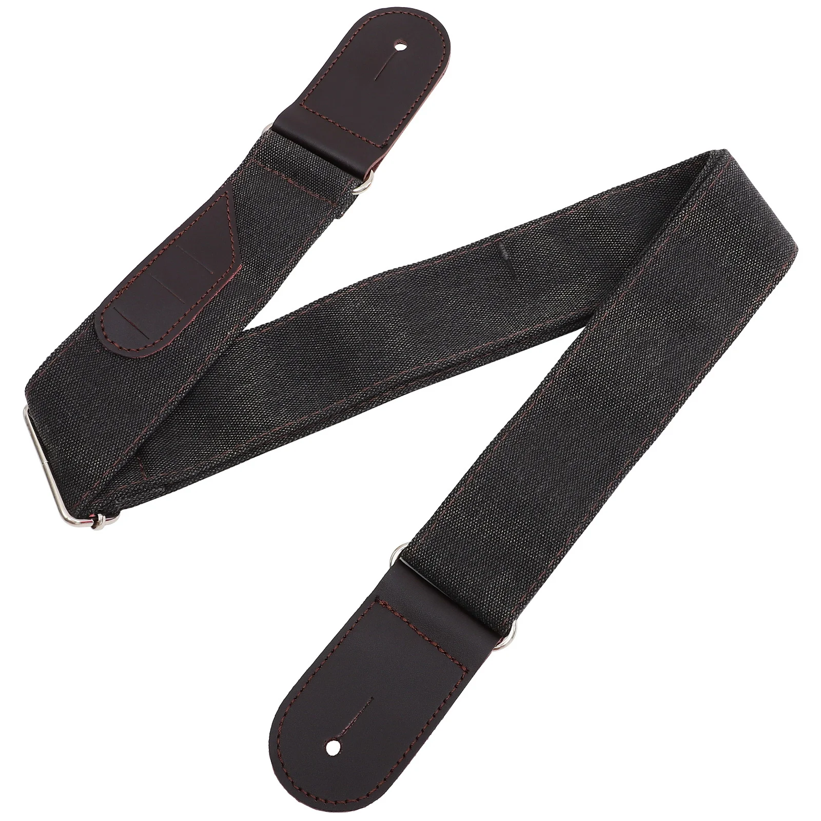 

Bass Guitar Strap Denim Adjustable Replacement Guitar Sling Comfortable Shoulder Belt Decorative Suitable for Practice