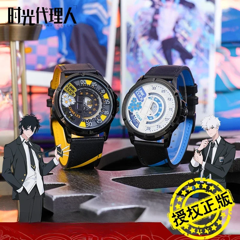 

Anime Link Click Lucas Charles Cosplay Wrist Waterproof Student Water Fashion Mascot Quartz Analogue Watches Xmas Halloween Gift