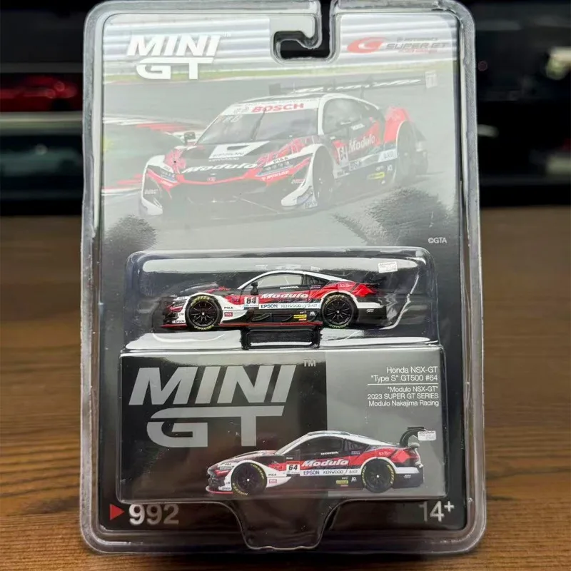MINIGT 1/64 NSX GT500 # 64-legering speelgoedmotorvoertuig gegoten metalen modelgeschenken