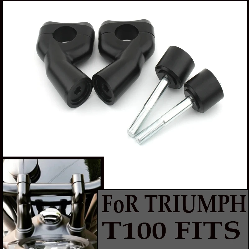 

For Triumph Bobber Bonneville T100 T120 Speedmaster Thruxton 900 60mm 25mm Motorcycle Handlebar Risers Parts Kit