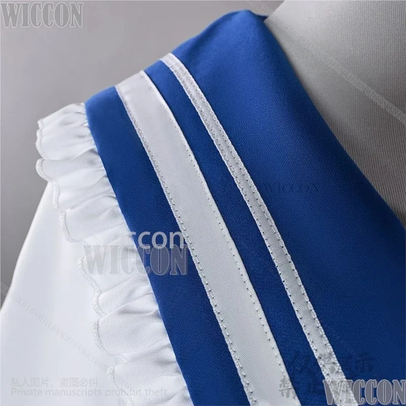 

asdh8@Anime Game Wuthering Waves Cosplay Phoebe New Outfit Blue Dress Jirai Kei Girls Sweet Lolita Cute Uniform Halloween Custom