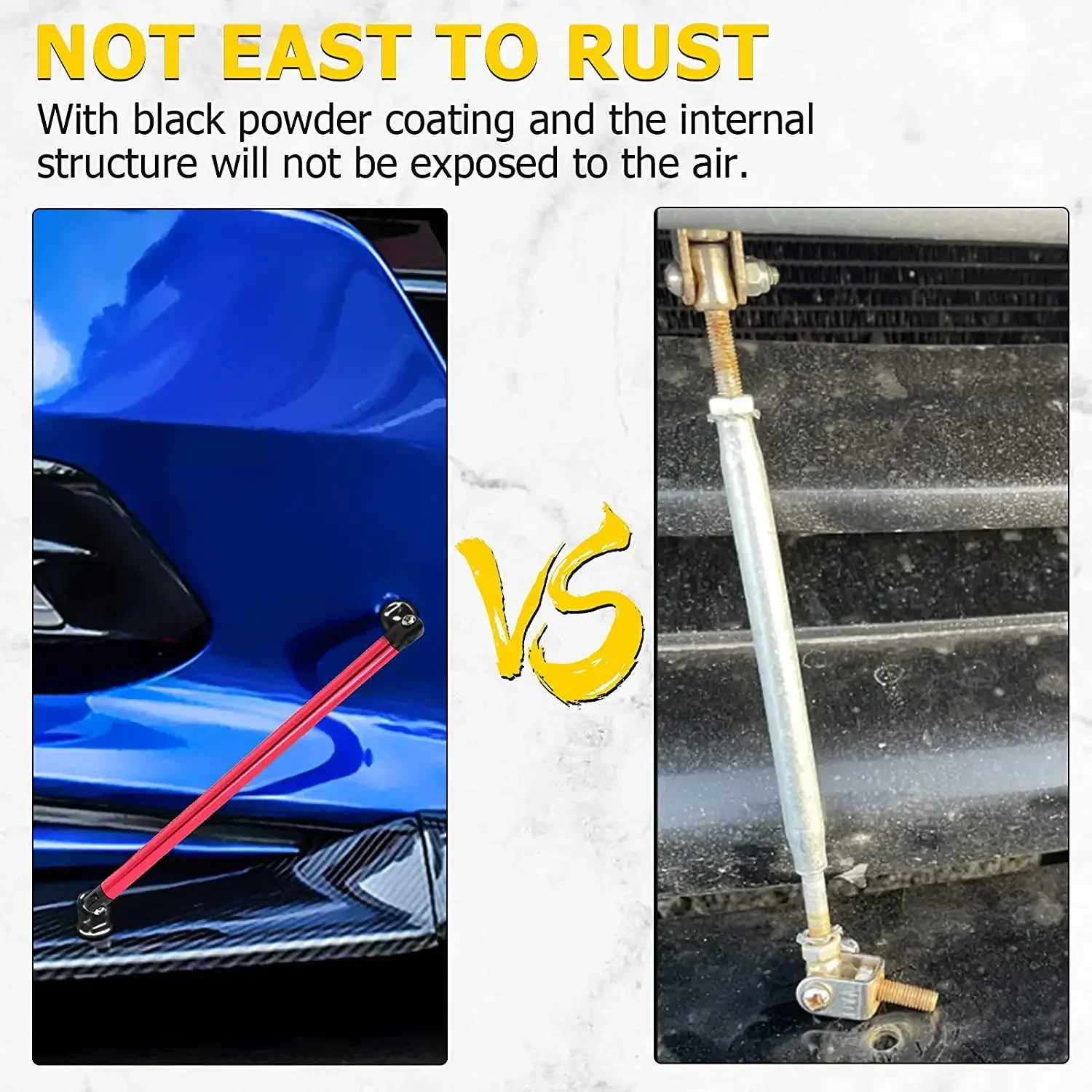 For Mitsubishi Lancer EVO X 2008-2017 200MM Adjustable Front Rear Bumper Lip Splitter Strut Rod Tie Support Bars Car Accessories