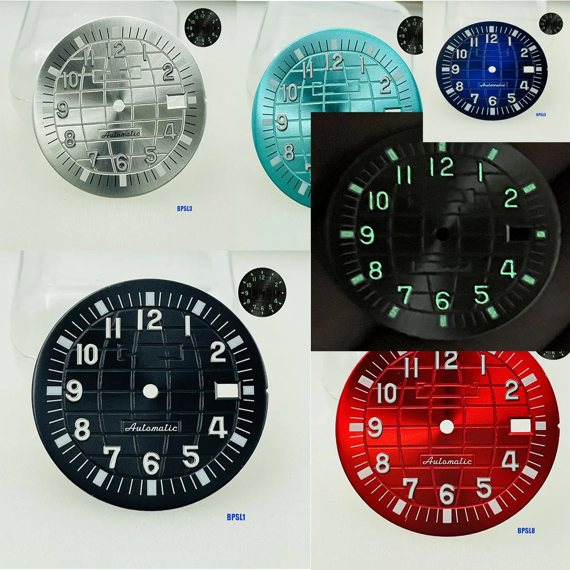 Hot Sale 32mm S Dial Yellow Green S Dial Watch S Logo Dial NH35 NH36 Movement Modified 32mm S Dials Watches Accessories