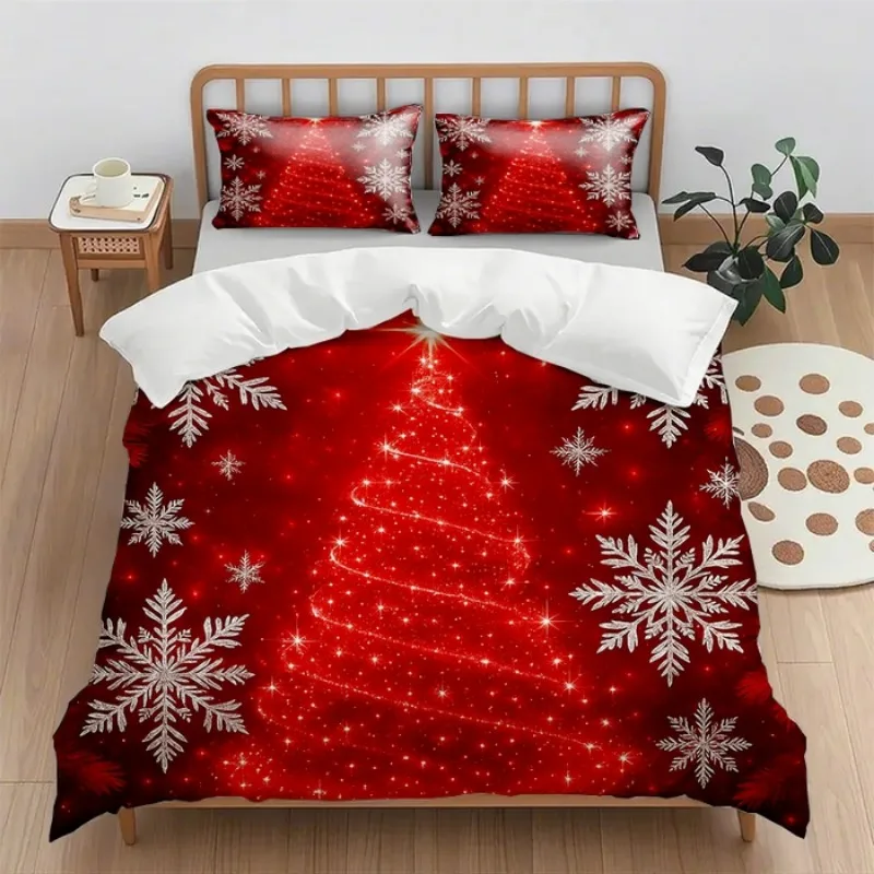 Digital printing quilt cover set (quilt cover + pillowcase) 2pcs/3pcs holiday gift household quilt cover without sheet