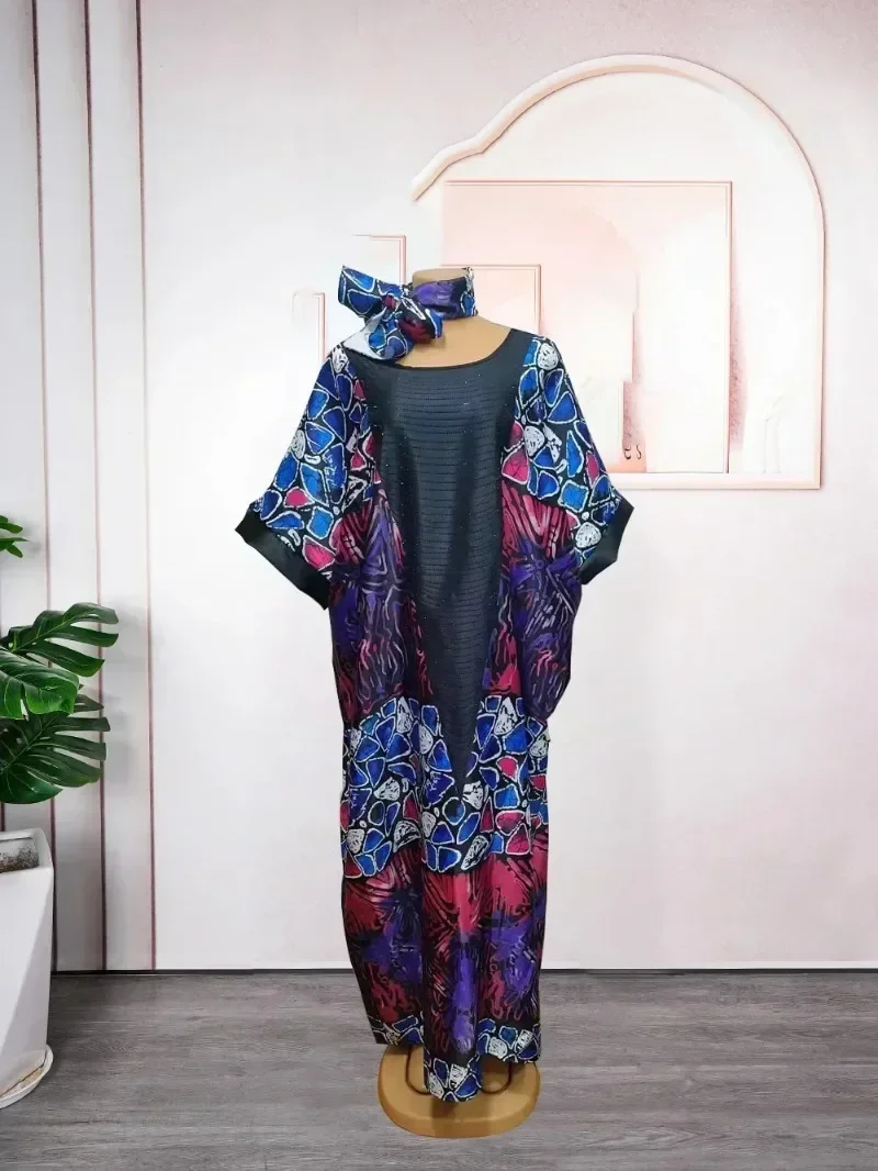 Personalizado personalizado 2025 Primavera Verano vestidos africanos para mujeres trajes fiesta noche Dashiki Abaya Maxi vestido Afr
