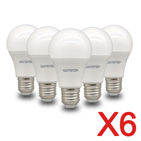 6pcs/lot LED bulb E27 AC 110V 220V 3W 8W 9W 12W 15W 18W 20W 24W LED lamp Saving Cold Warm White Bulbs for Home Light