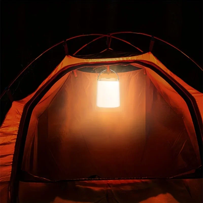 Portable LED Camping Light Waterproof Tent Light Night Emergency Light USB Rechargeable Camping Lantern Outdoor Hanging Lights