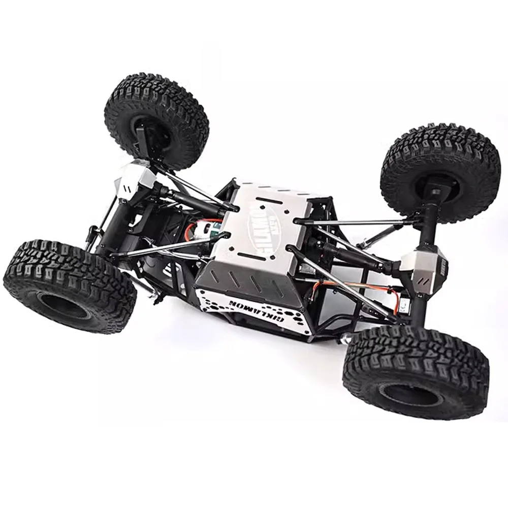Metall-Edelstahl-Chassispanzerung, Kollisionsschutz-Unterfahrschutz für Axial 1/8 AXP8 Gilamon 2.2 4X4 RTR Trail Buggy AXI-1207