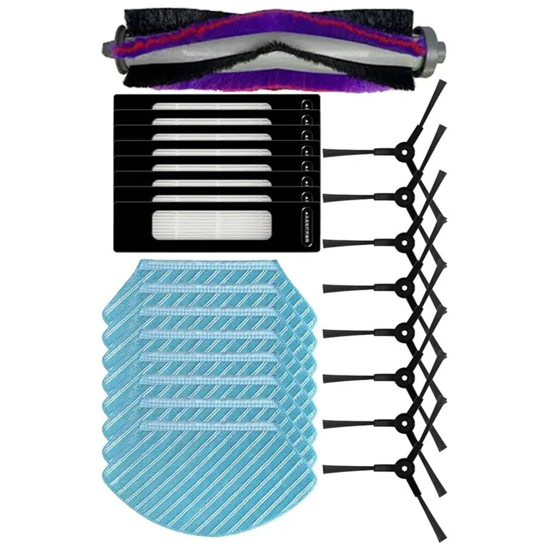 

【A16Z】Запасные части для пылесосов Midea M7 / M7 Pro / M7 Max / Eureka NER700: основная щетка, боковая щетка, фильтр, тряпка для влажной уборки