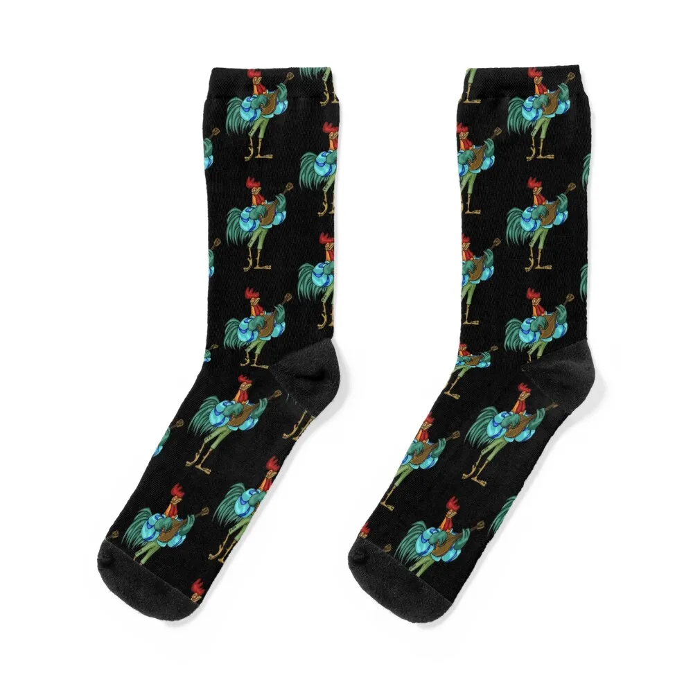 

Oo-De-Lally Rooster Socks happy hip hop warm winter luxury Women Socks Men's