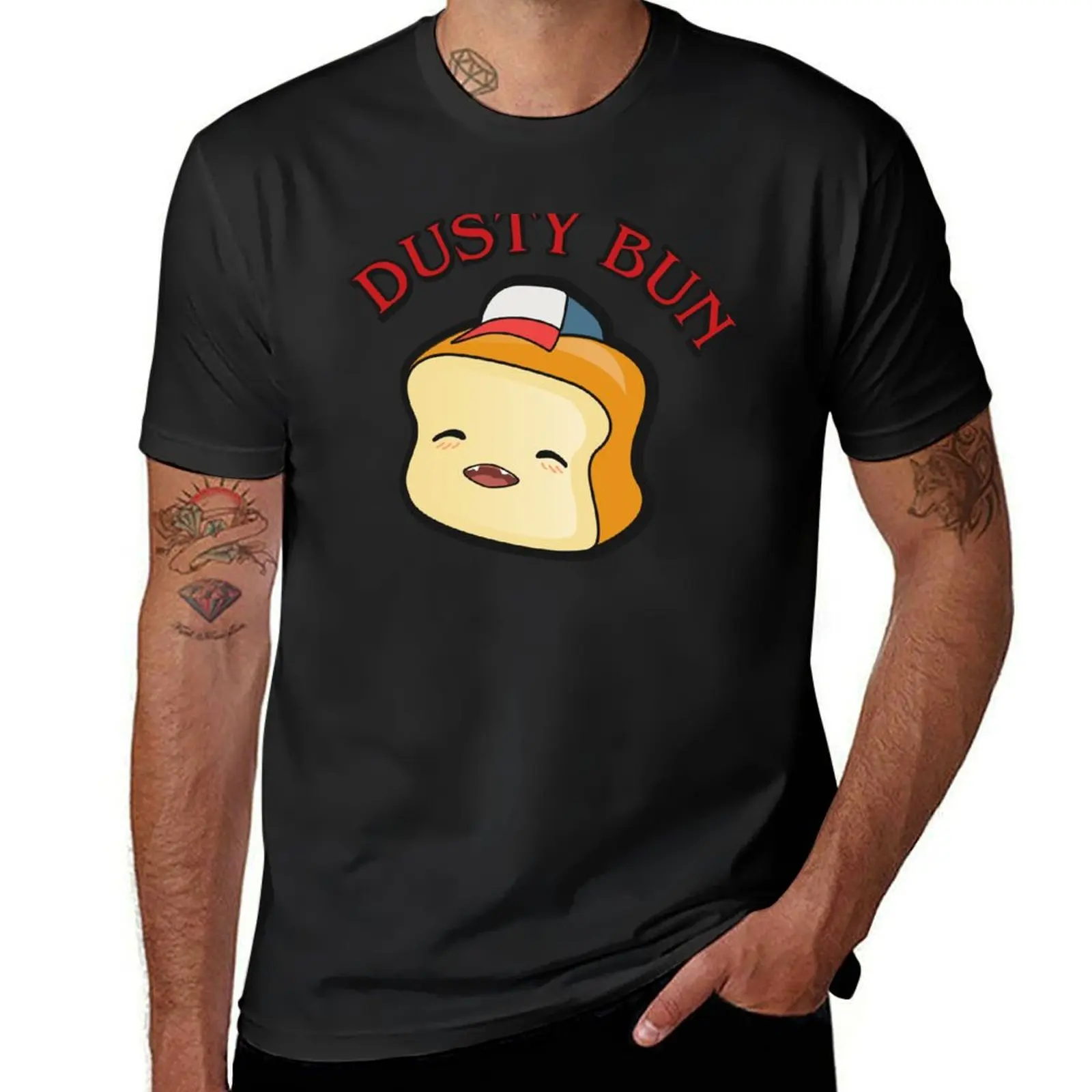 Dusty bun T-Shirt vintage Short sleeve tee Blouse summer tops t shirts for men