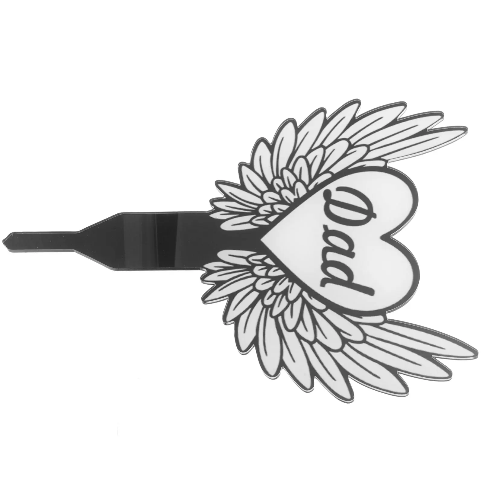 

Graveyard Sign Memorial Day Decorations for Water Proof Insert Stake Dad Personalized