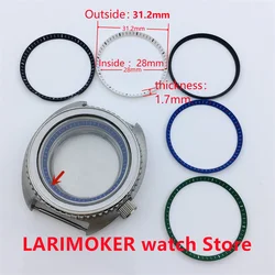 Watch Case Parts Chapter Ring 31.2mm*28mm*1.7mm Plastic Chapter Ring Suitable for NH35 NH36 Case Casing